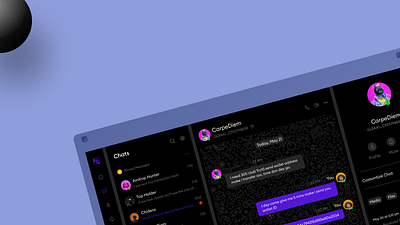 Tether a Web3 Social Messaging App (Dark Mode) crypto product design ui uiux web3