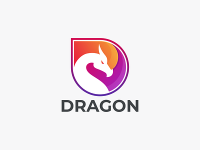 DRAGON branding design dragon dragon coloring dragon logo graphic design icon logo