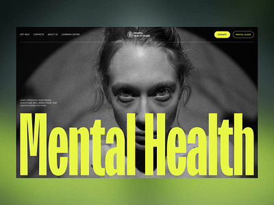 Mental Health Guide Home Page design graphic design health home page interaction design interface landing page mental health mindfulness scroll ui user experience user interface ux web web design website website design wellbeing wellness