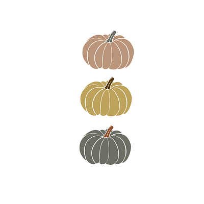 Stacked Pumpkins adobe creative suite autumn boho digital fall girly graphic design minimal modern pumpkins