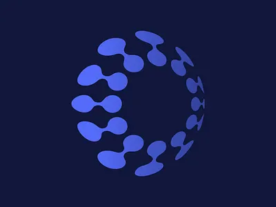 Molecule + Globe Logo brand branding design dna globe icon identity illustration logo mark molecule science sphere symbol