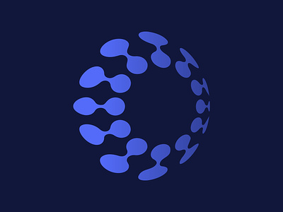 Molecule + Globe Logo brand branding design dna globe icon identity illustration logo mark molecule science sphere symbol