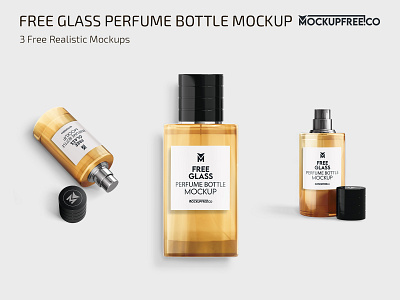 Free Glass Perfume Bottle PSD Mockup bottle bottles cologne cosmetic cosmetics glass label mock up mock ups mockup mockups perfume photoshop psd scent template templates