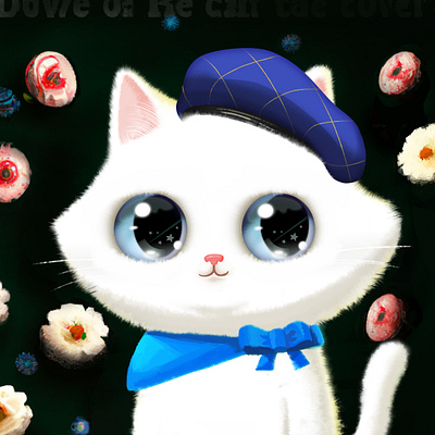 #cat palette 004🎨 artwork cat color cute digitalart drawing flower illust illustration nft opensea photoshop