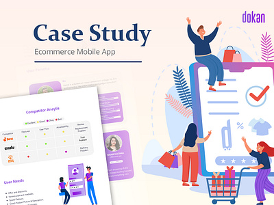 Dokan Ecommerce App Case Study app design app research bayajid case study designer landing page product product design product research project research research ui ui design ui ux ux design website