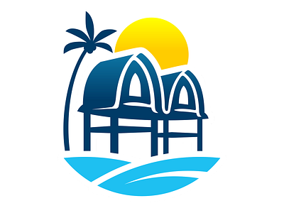 Pondok Siola Lombok beach coconut cottage indonesia logo pondok sun tourism tree