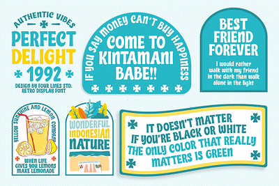 Perfect Delight 1992 - Retro Display Font carddesign