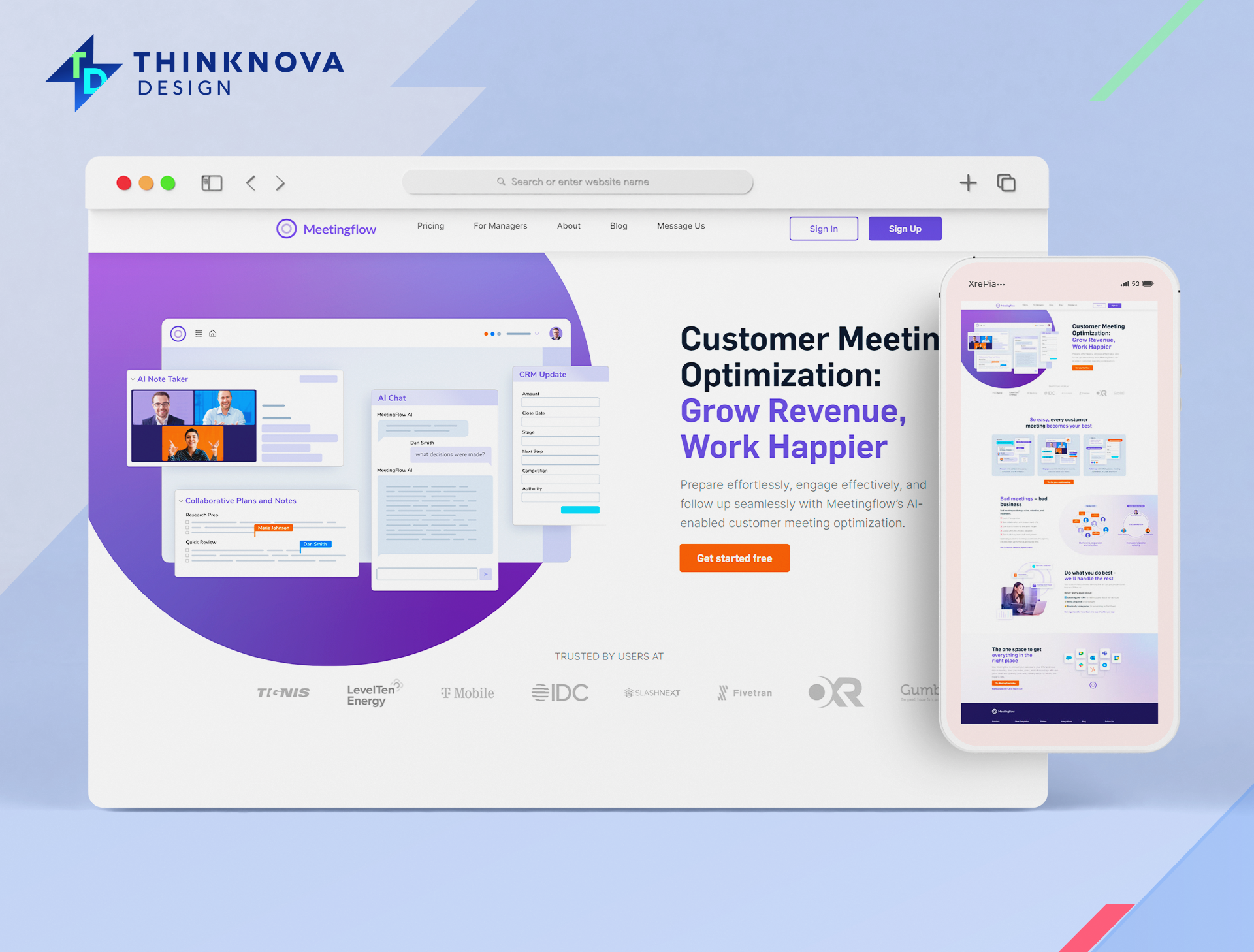 MeetingFlow app design illustration thrive themes typography ux vector web design web development wordpress