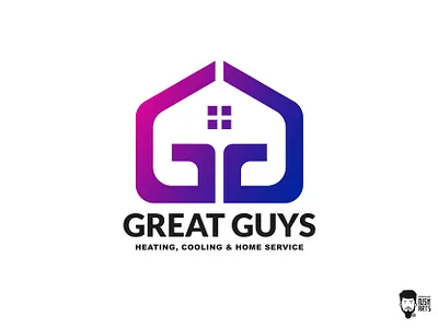 Great Guys branding create logo design fiverr flat flat logo g logo gg graphic design great home house icon logo minimalist logo modern logo monogram professional logo timeless logo vector