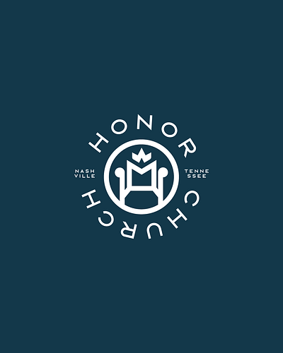 Honor Church - Rejected Concept Lockup branding church custom design graphic design honor icon illustration logo trademark ui vector