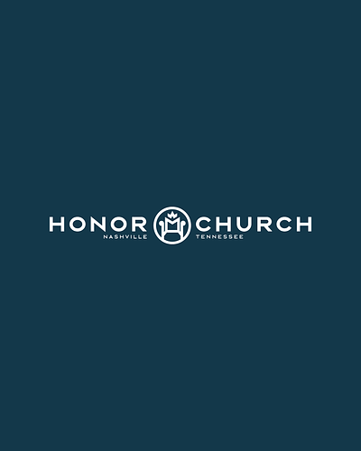 Honor Church - Rejected Concept Lockup branding church custom design god graphic design honor icon illustration jesus logo throne trademark ui vector
