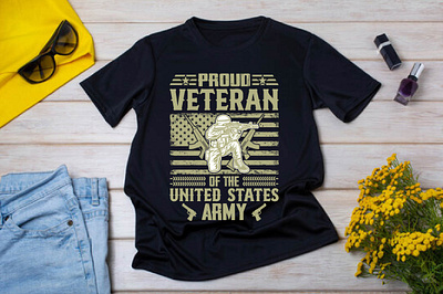 USA ARMY Veteran t-shirt design jesus