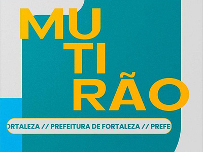 Vinheta de abertura - Mutirão da Prefeitura de Fortaleza 80s animation branding design geometric graphic design graphics light logo minimalist modernist motion graphics