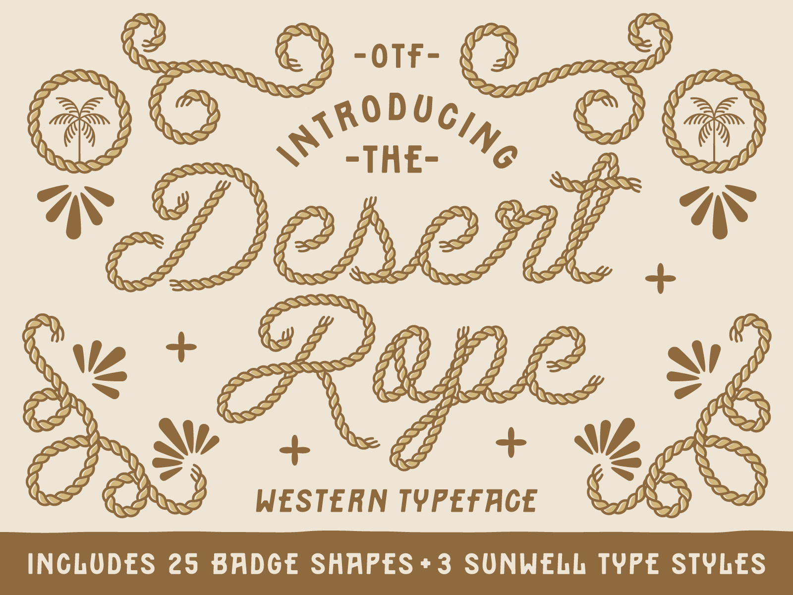 Desert Rope Typeface - Western Font by NienowBrand on Dribbble