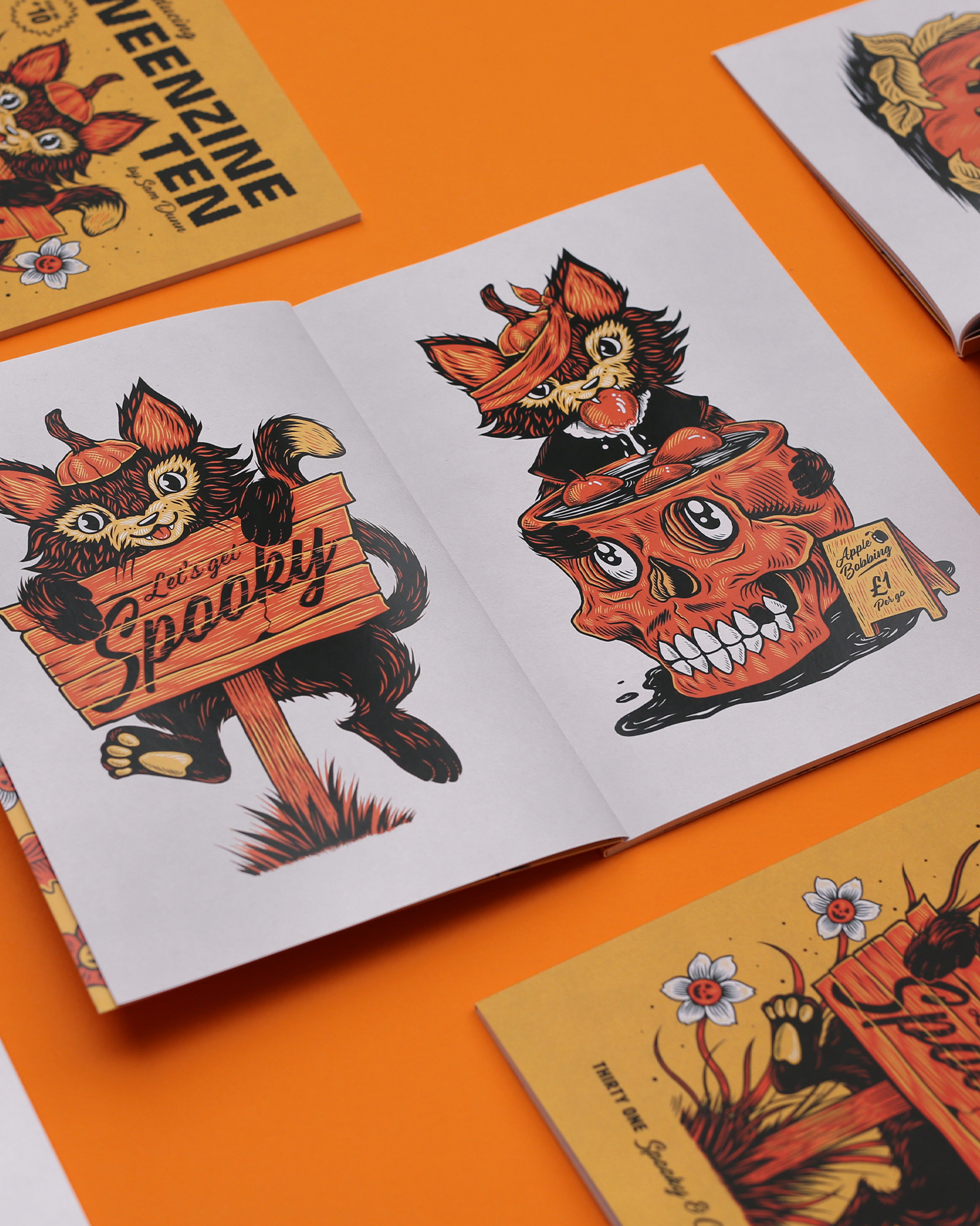 WEENZINE TEN AVAILABLE NOW art book design books design drawing halloween illustration spooky spooky art spoopy zine