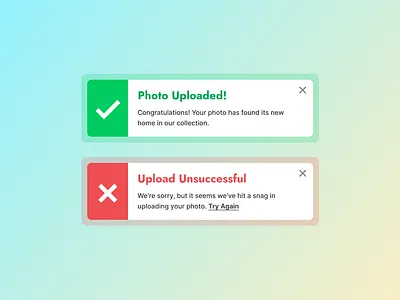 Flash Message dailyui dailyuichallenge design designinspiration engagement flashmessages flashofcreativity ui userexperience uxdesign