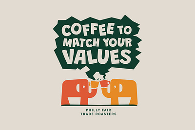 Unchosen Concept | Philly Fair Trade Roasters branding coffee concept conceptual design design fair trade graphic design illustration