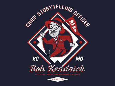 NLBM President Bob Kendrick baseball character design graphic design illustration kansas city nlbm t shirt design vintage