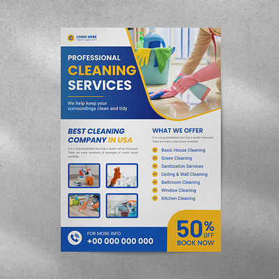 Commercial Cleaning Services Flyer corporate