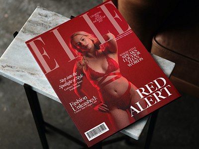 Concept ELLE Magazine Cover: Where Fashion Meets Artistry fashion magazine layout magazine magazine cover magazine design magazine layout