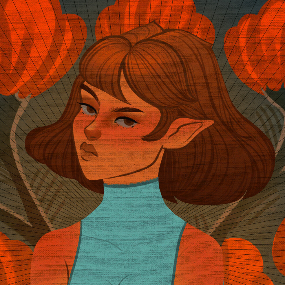 Campos de morango- Amabille Freitas, 2023 concept art digital art illustration