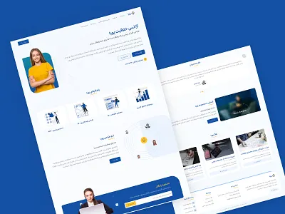 Web Design - Pooya Creativity Agency blue creative creative design design figma graphic design minimal design modern design persian rasam agency responsive design ui ui design uiux uiux design user experience user interface ux ux design web design