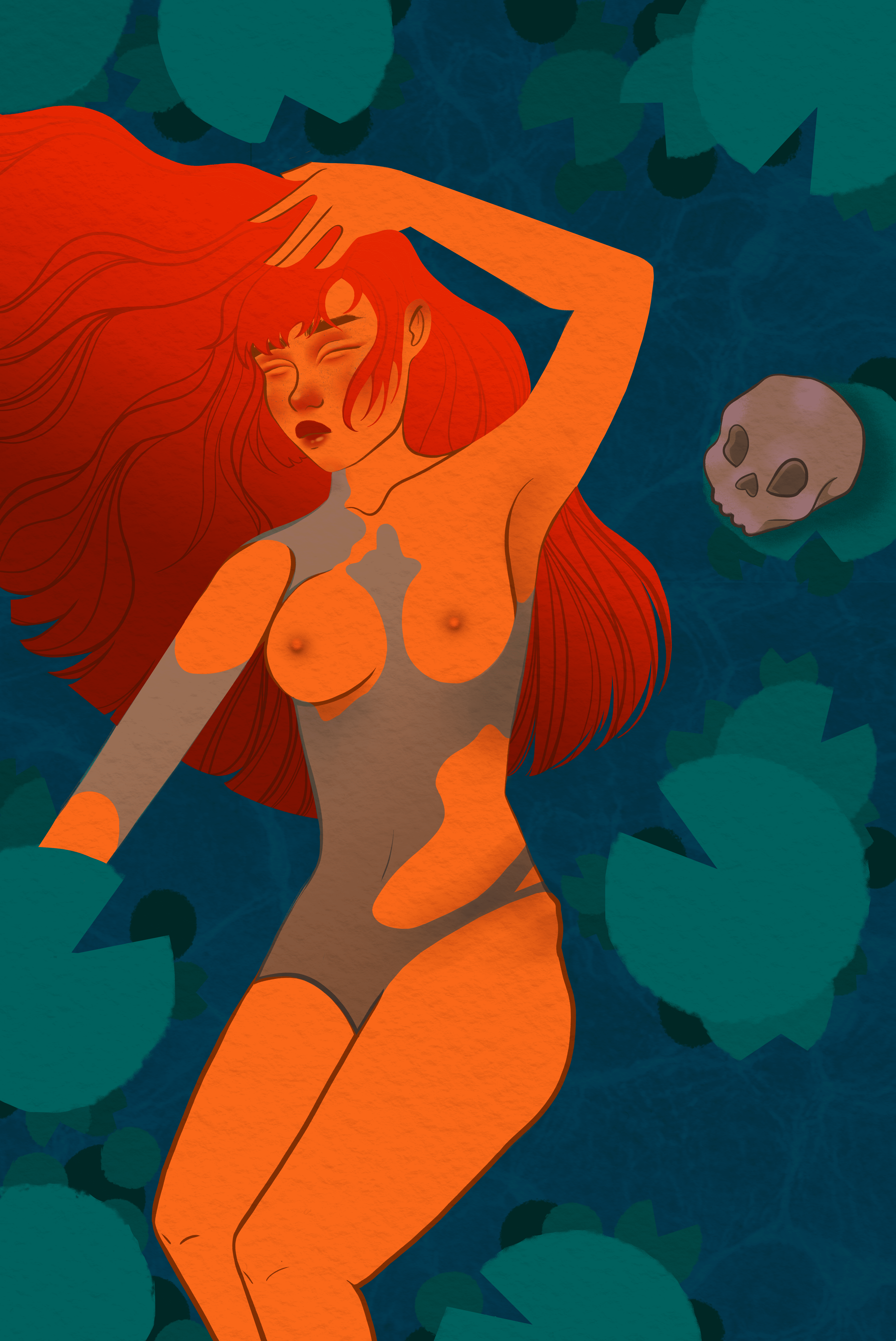 Just chilling - Amabille Freitas, 2023 concept art digital art illustration