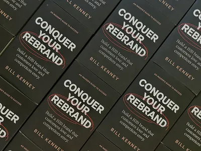 Conquer Your Rebrand is live! author b2b branding b2b rebrand book brand strategy branding focus lab graphic design identity logo design rebrand rebranding verbal identity visual identity