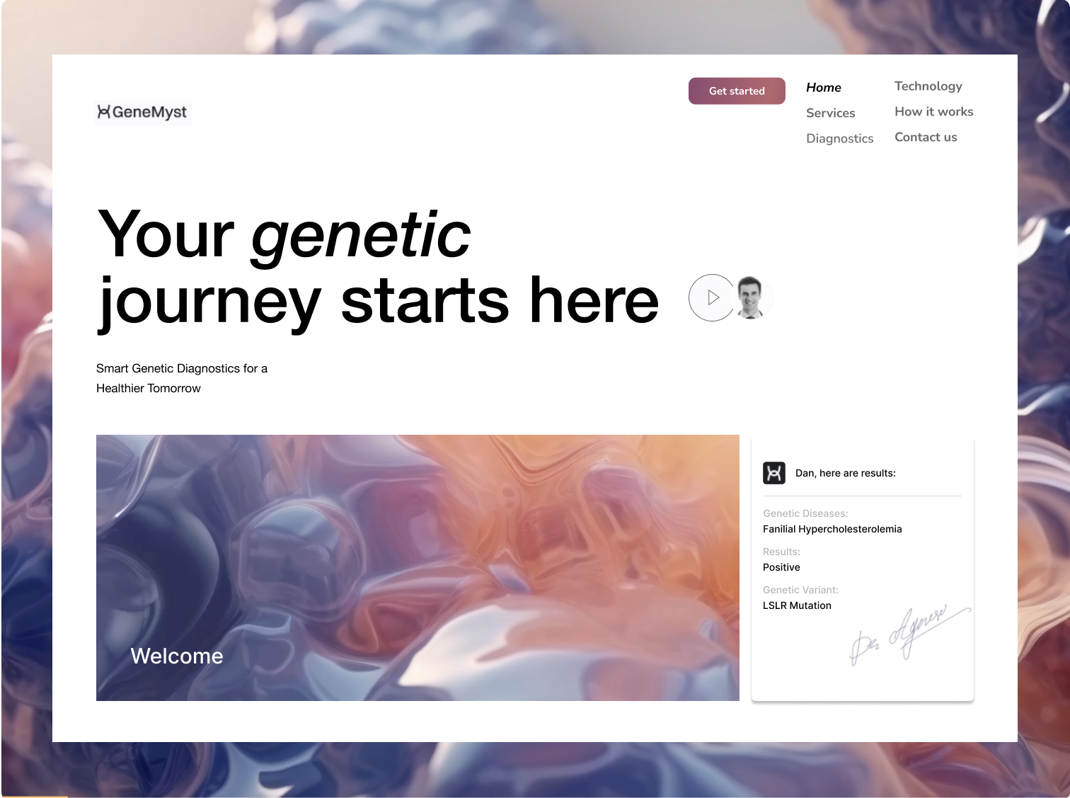 Test Project/Genetic Journey by Eva Hakobyan on Dribbble