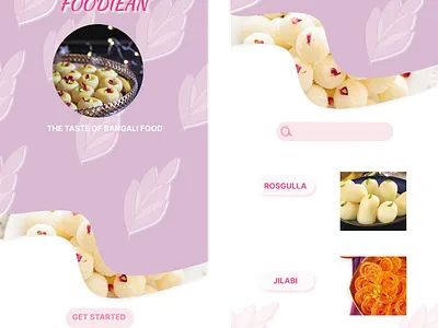 FOODIEAN APP bangla app figna app design foodiean app gulabjamon app design jilabi app design misti app design sweet app design ui uiapp uiapp design uiux design uxui uxui food app uxui sweet app design