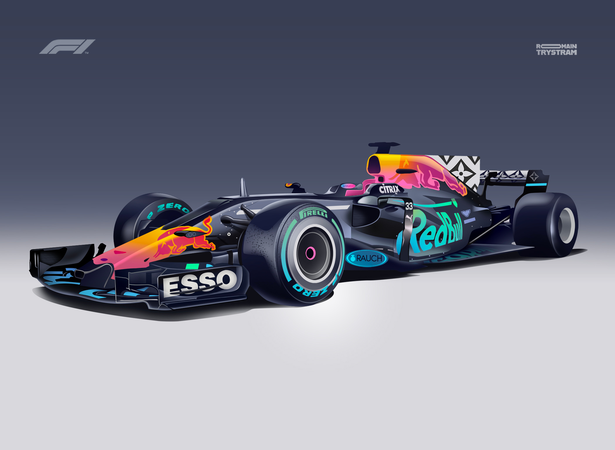 F1 Redbull f1 formula1 formulaone illustration light patchwork proracing racing redbull