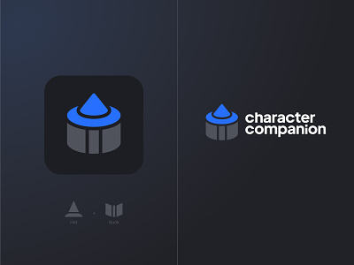 Character Companion D&D App Logo app app logo branding dd design dnd dungeons and dragons figma graphic design illustration logo vector wizard