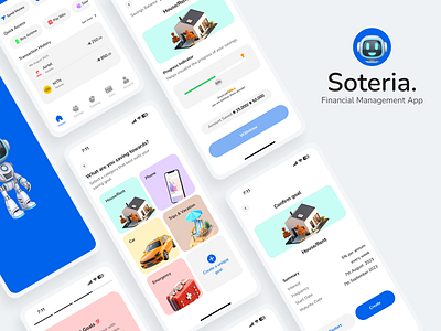 Soteria - Savings App app design mobile app ui ux