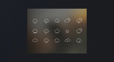 Weather app icons graphic design icon ui weather