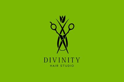 Divinity Hair Studio Modern Logo brand brand identity branding design graphic design graphic development illustration logo logo design ui ux vector