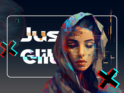 Creating some creative with glitch effect banner creative creative banner creative ui design glitch graphic design hero banner hero section home page landing landing page paint ui ui design uiux ux web web design website