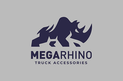 MegaRhino Truck Accessories Logo brand identity branding custom logo design develop graphic graphic design illustration logo logo design modern logo ui ux vector
