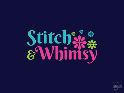 Stitch & Whimsy baby cloth brand casual clothing design flat graphic design kids kids clothing logo logo type playful simple stitch type vector
