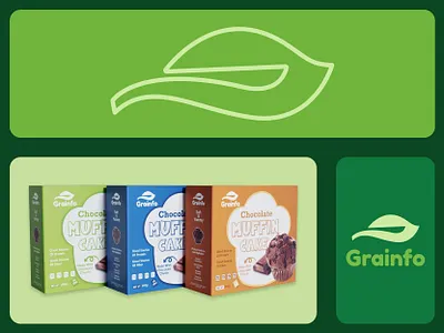 Muffin Cake | Packaging Design | Logo Design box box packaging branding branding design cake cake packaging flat grain graphic design label design logo minimal muffin muffin cake natural packaging design packege packet