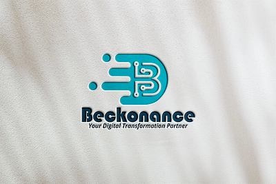 Beckonance Logo 2d 3d b logo branding graphic design idea it company it company logo logo logo design logo designer