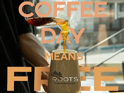 National Coffee Day coffee design poster