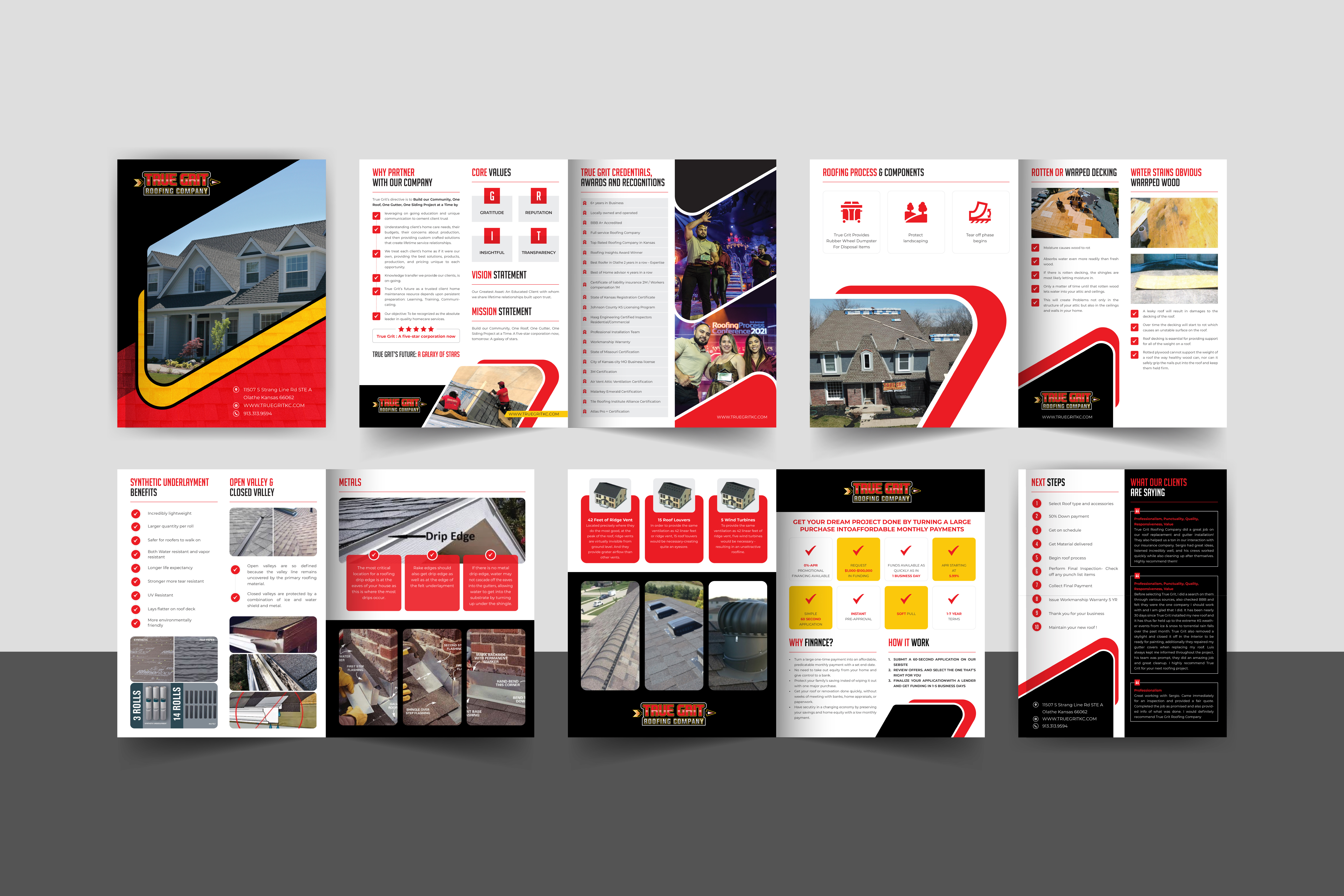 Roofing Company Business Profile / Service Catalog Design booklet booklet design catalog catalog design catalogue design company brochure company profile company profile design digital brochure ebook design graphic design lead magnet lookbook pitch deck product catalog product catalog design