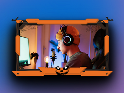 Halloween Facecam facecam free gamer haloween logo twitch