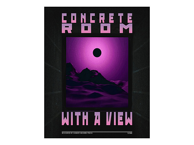 Day 3: Concrete Room With a View adobe photoshop de design graphic design poster poster art poster design typography