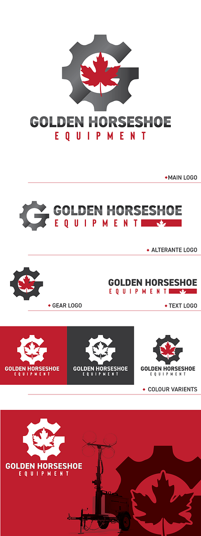Logo Design brand canadian clean equipment rentals graphic design logo