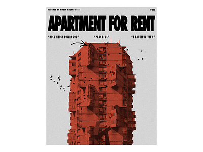 Day 8: Apartment for Rent adobe photoshop design graphic design poster poster art poster design typography