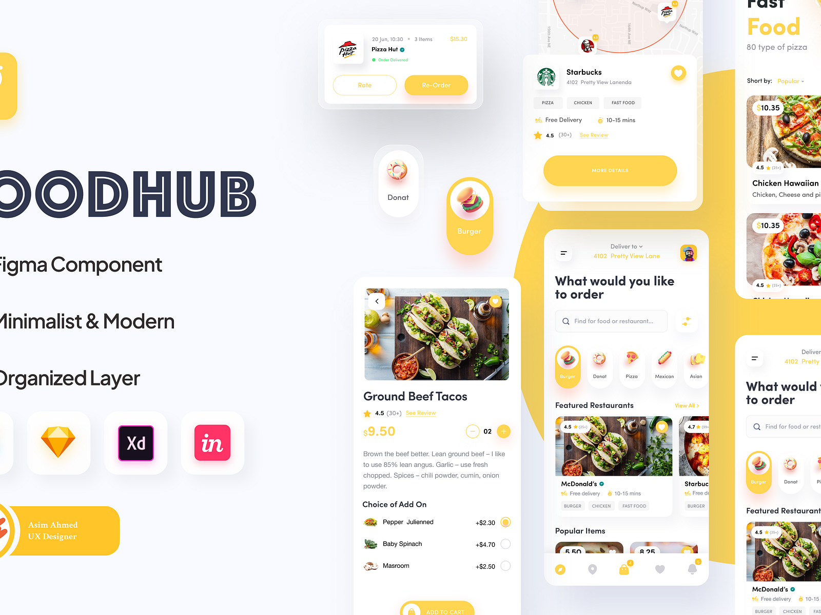 Food App UX & UI Case Study by Asim Ahmed on Dribbble