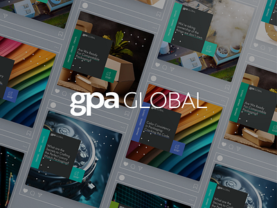 GPA Global Social Media Posts branding digital marketing graphic design guidelines icons post social media