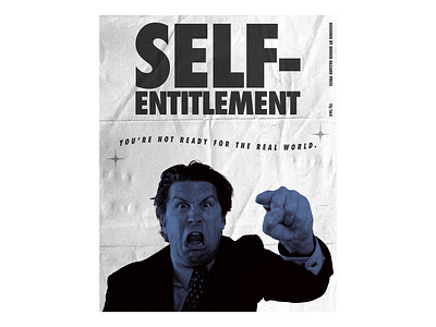 Day 10: Self-Entitlement adobe photoshop design graphic design poster poster art poster design typography