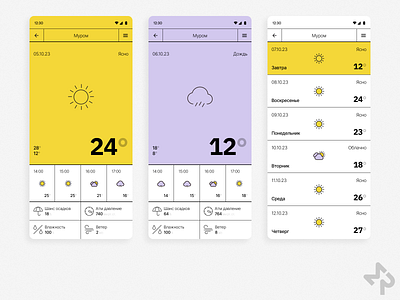 Weather - Daily UI #037 app app design cloud dailyui dailyui 37 dailyui challenge dailyui challenge 37 figma flat forecast geometric grid minimal neo brutalism neubrutalism rain sunny ux ui design weather weather app